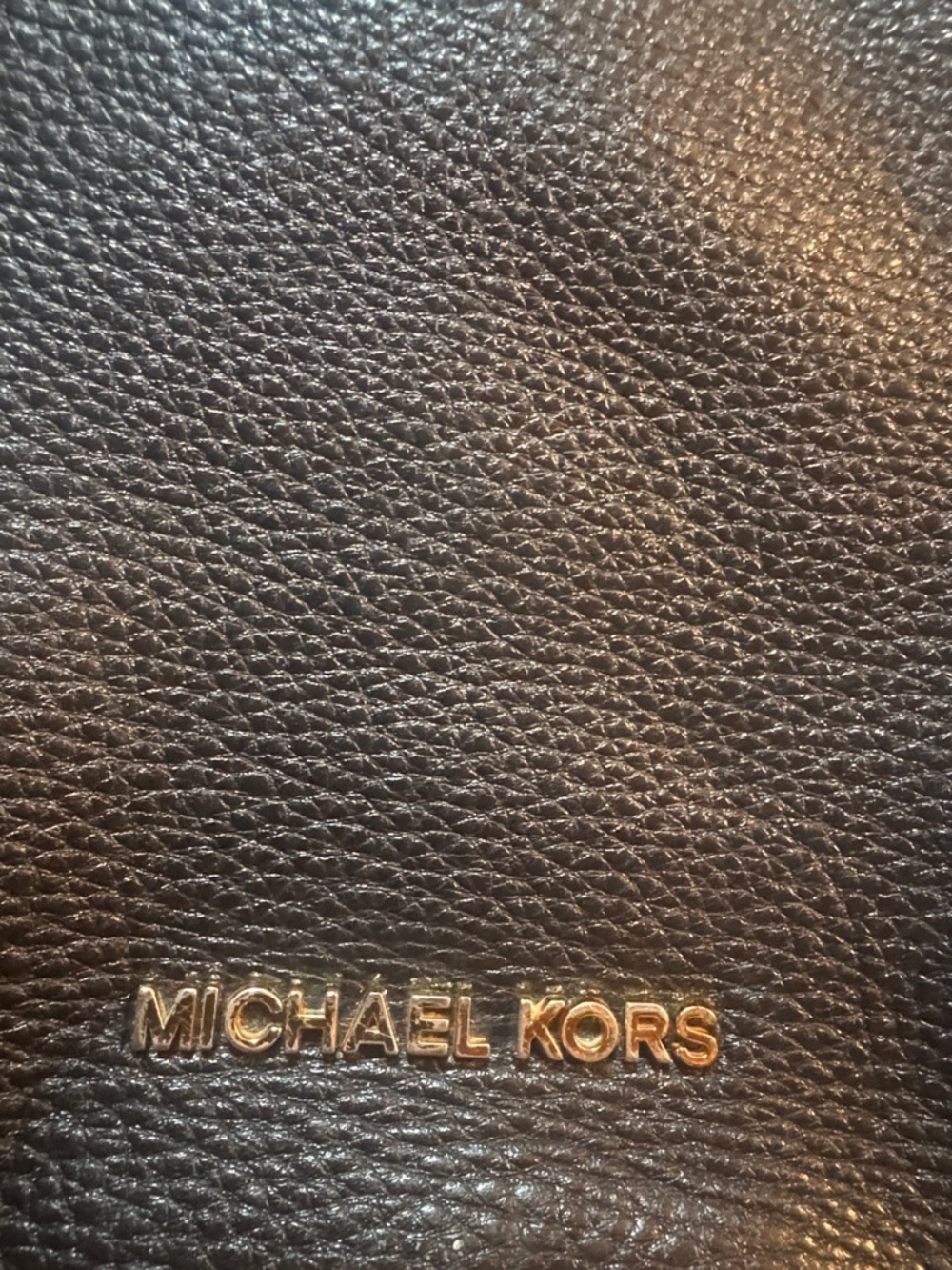 Michael Kors Black Saffiano Satchel with Gold Hardware and Chain - Picture 3 of 5